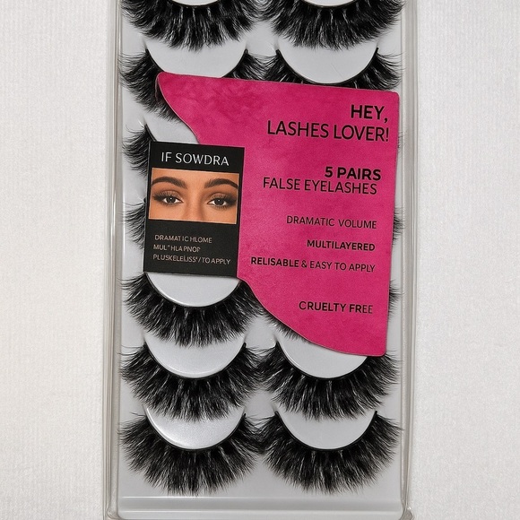✨Mega Volume False Eyelash Set - 10 Pairs - Easy Apply, Fluffy Glam✨ - Picture 2 of 5